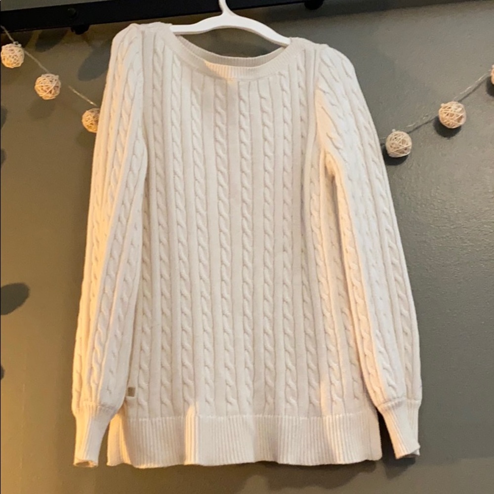 Ralph Lauren cream cable knit sweater